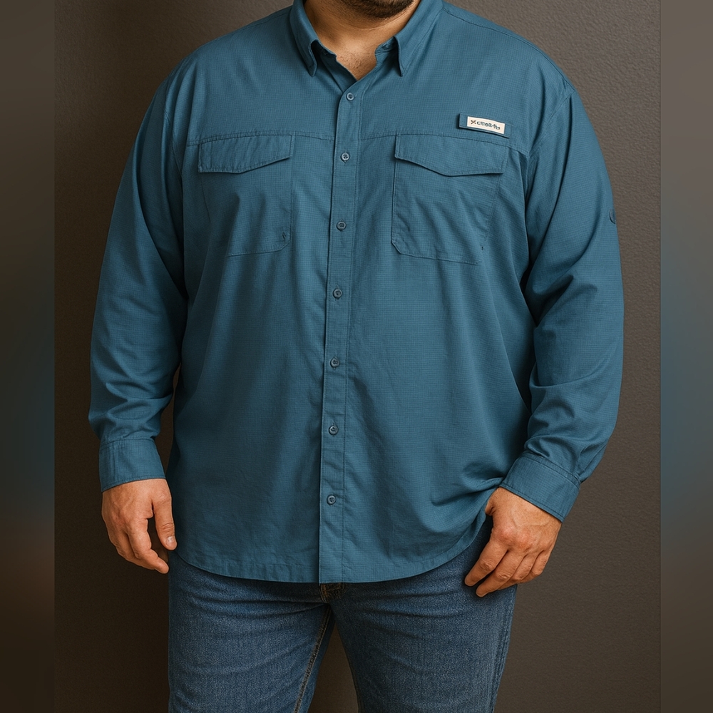 Men's Habit Solar-Factor Blue Shirt